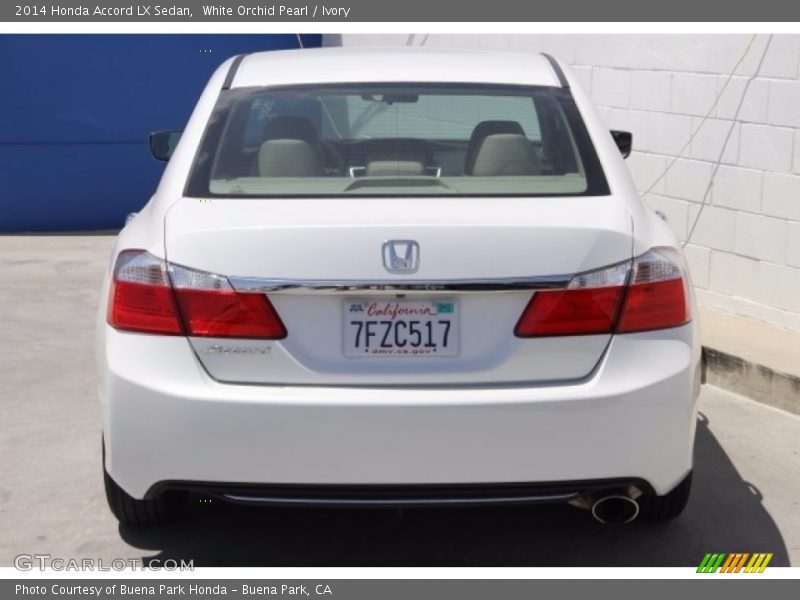 White Orchid Pearl / Ivory 2014 Honda Accord LX Sedan