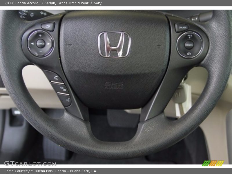 White Orchid Pearl / Ivory 2014 Honda Accord LX Sedan