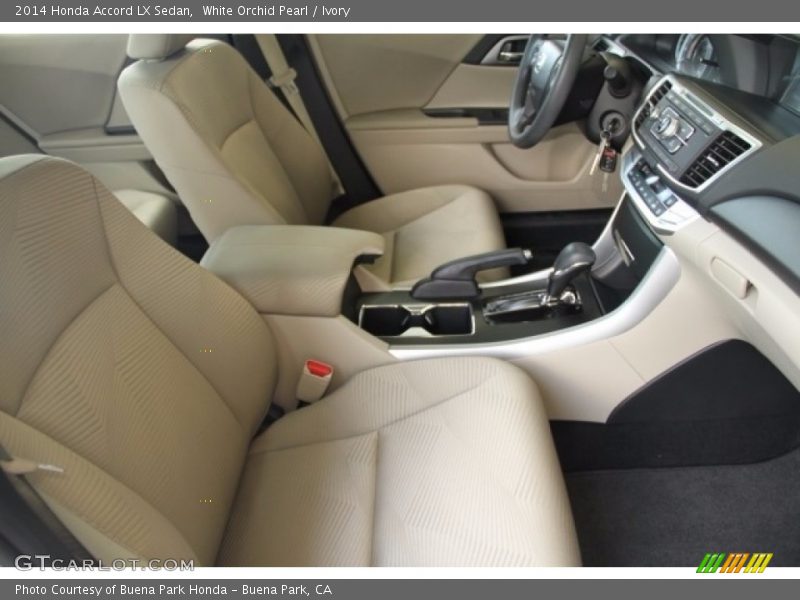 White Orchid Pearl / Ivory 2014 Honda Accord LX Sedan