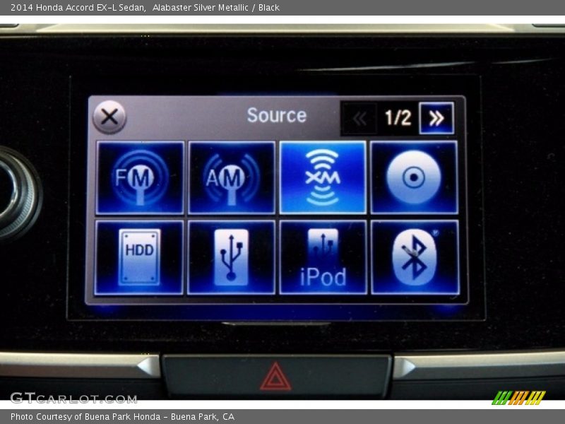 Alabaster Silver Metallic / Black 2014 Honda Accord EX-L Sedan