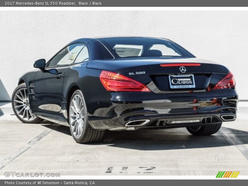 Black / Black 2017 Mercedes-Benz SL 550 Roadster