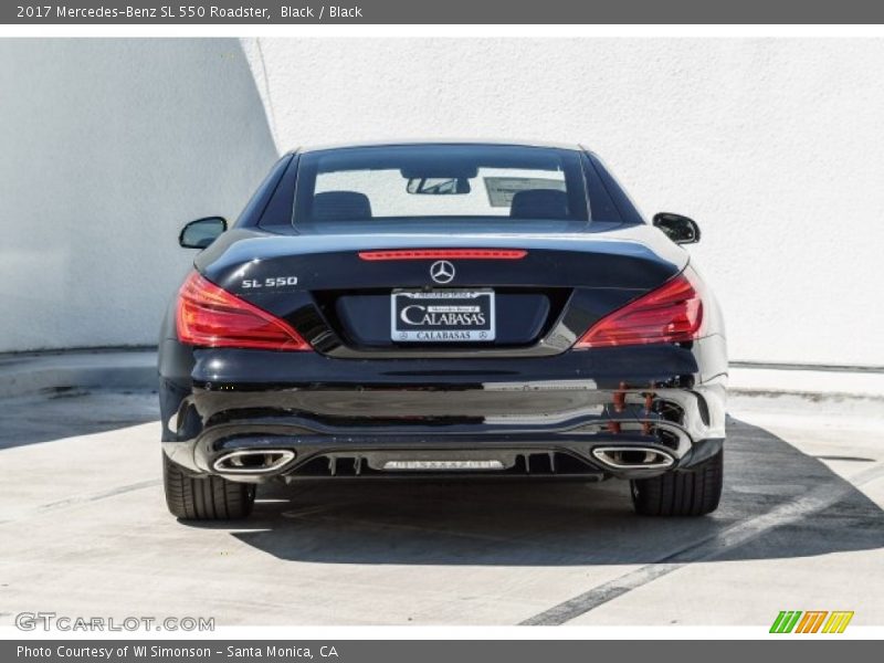 Black / Black 2017 Mercedes-Benz SL 550 Roadster