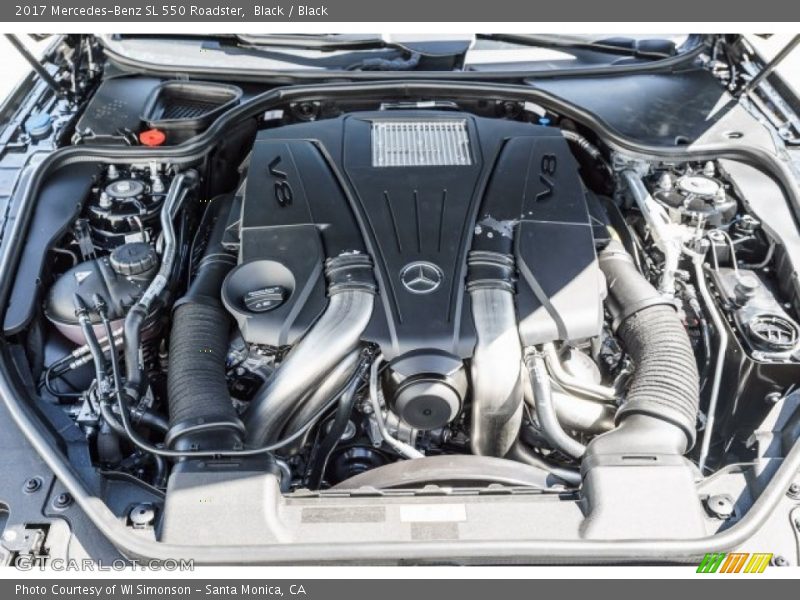Black / Black 2017 Mercedes-Benz SL 550 Roadster