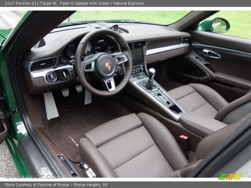  2017 911 Targa 4S Natural Espresso Interior