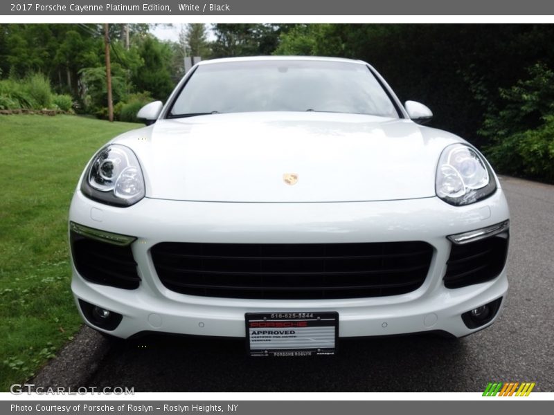 White / Black 2017 Porsche Cayenne Platinum Edition