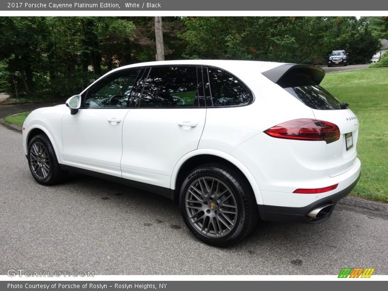 White / Black 2017 Porsche Cayenne Platinum Edition
