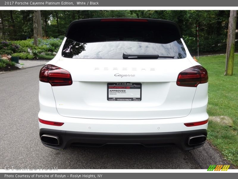 White / Black 2017 Porsche Cayenne Platinum Edition