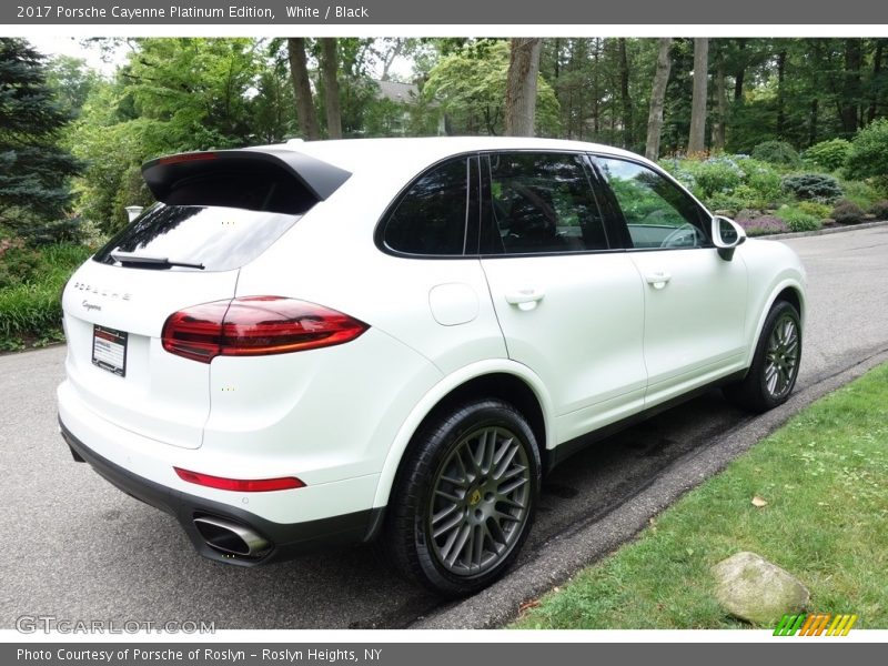 White / Black 2017 Porsche Cayenne Platinum Edition