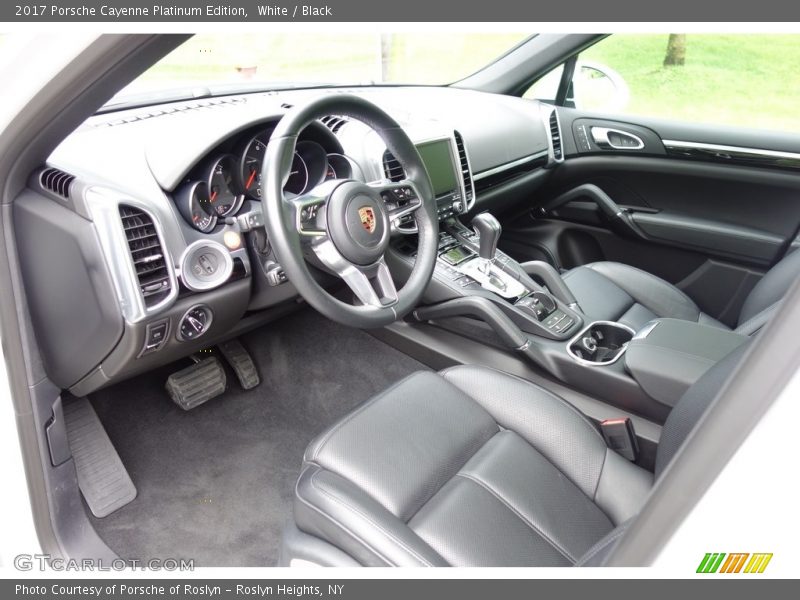  2017 Cayenne Platinum Edition Black Interior