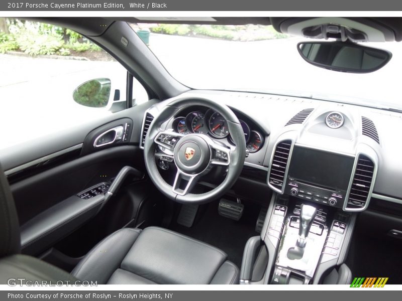 White / Black 2017 Porsche Cayenne Platinum Edition