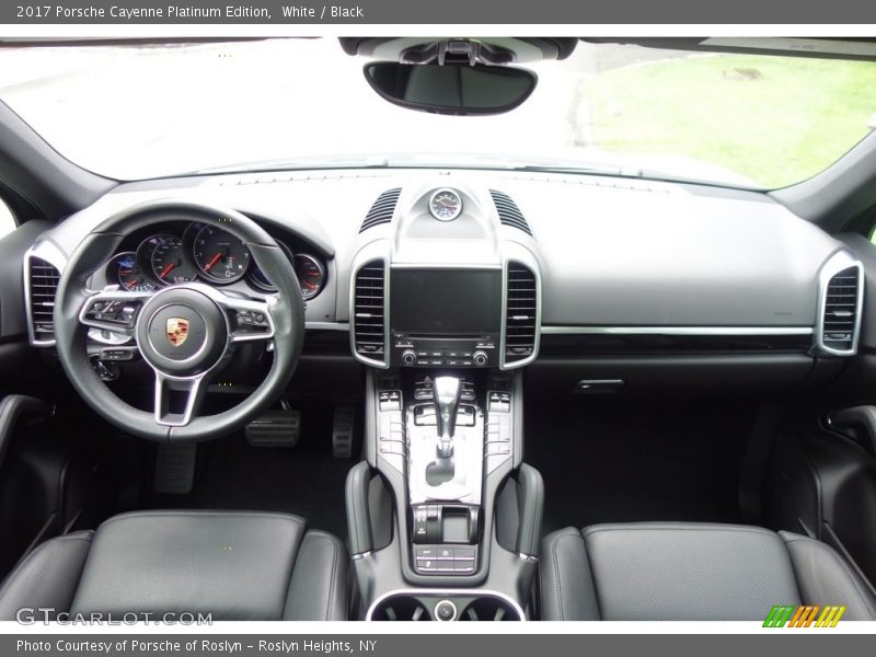 White / Black 2017 Porsche Cayenne Platinum Edition