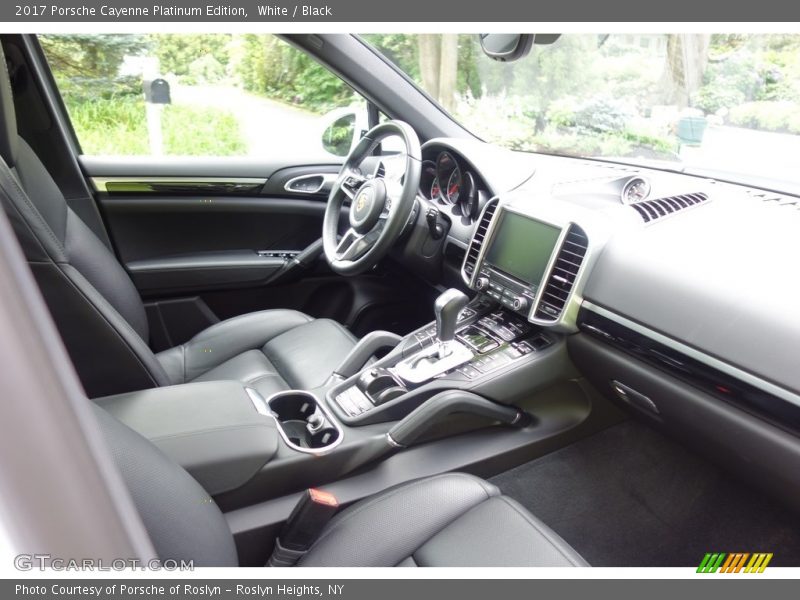 White / Black 2017 Porsche Cayenne Platinum Edition
