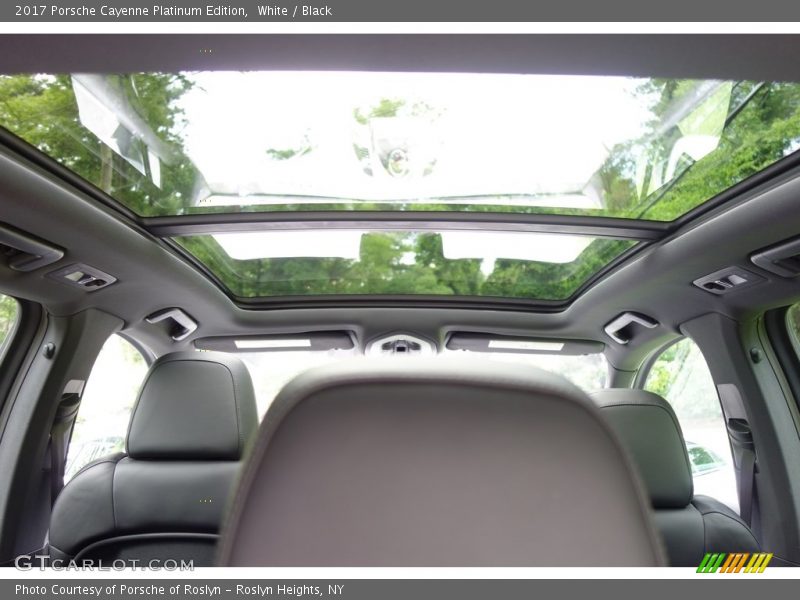 White / Black 2017 Porsche Cayenne Platinum Edition