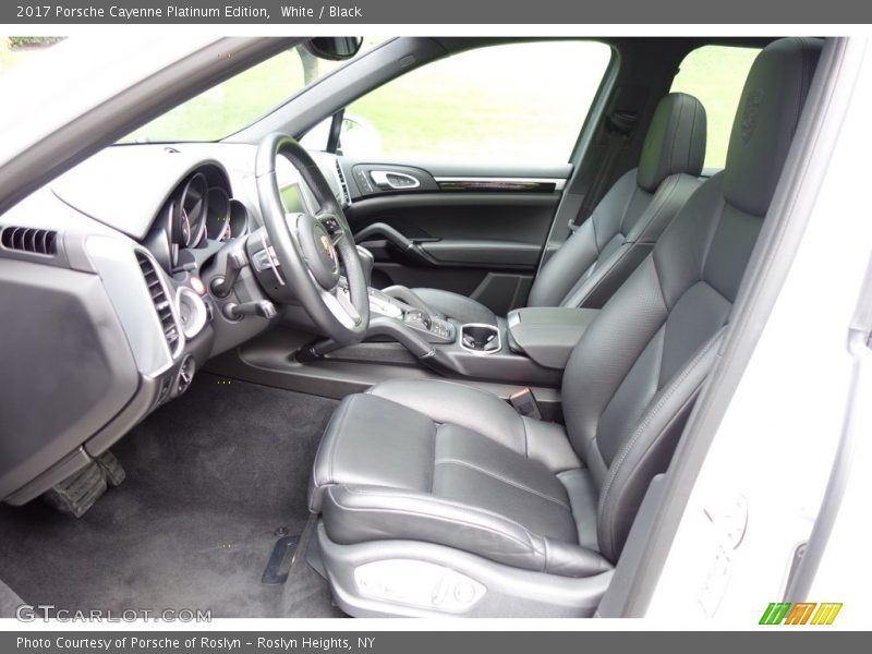 Front Seat of 2017 Cayenne Platinum Edition