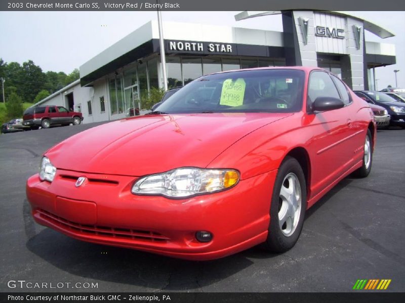 Victory Red / Ebony Black 2003 Chevrolet Monte Carlo SS