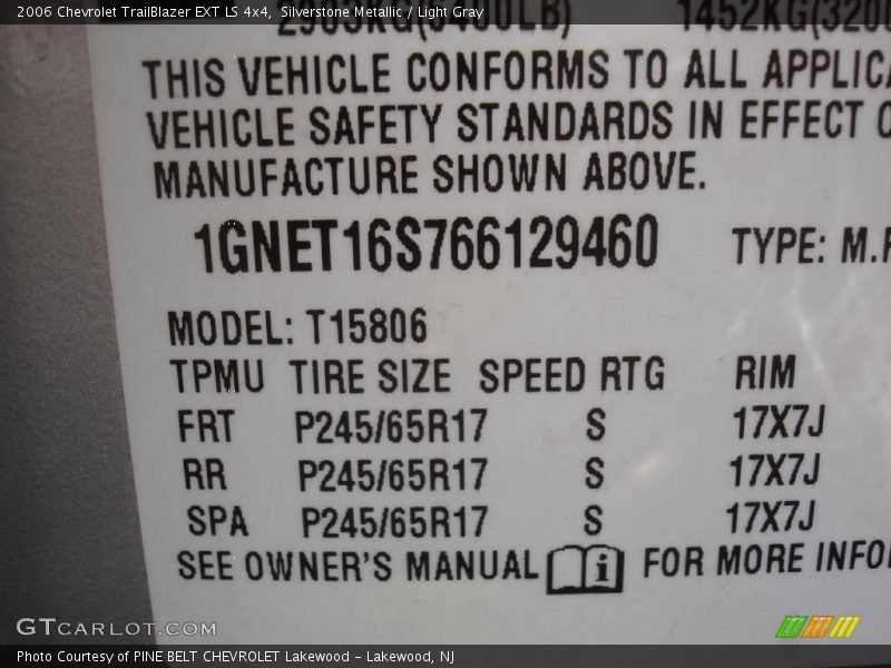 Silverstone Metallic / Light Gray 2006 Chevrolet TrailBlazer EXT LS 4x4