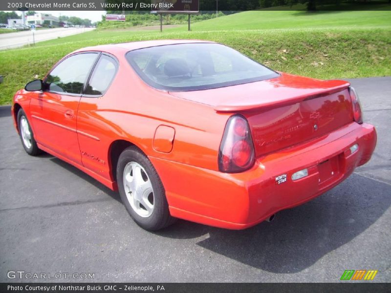 Victory Red / Ebony Black 2003 Chevrolet Monte Carlo SS