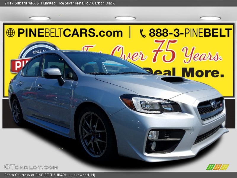 Ice Silver Metallic / Carbon Black 2017 Subaru WRX STI Limited