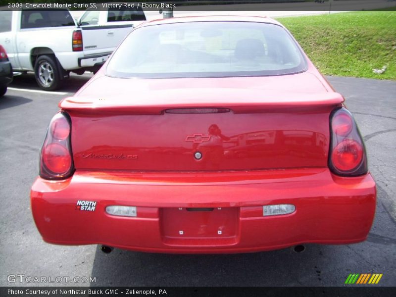 Victory Red / Ebony Black 2003 Chevrolet Monte Carlo SS