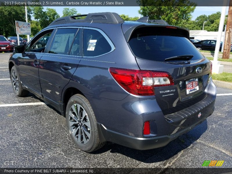 Carbide Gray Metallic / Slate Black 2017 Subaru Outback 2.5i Limited
