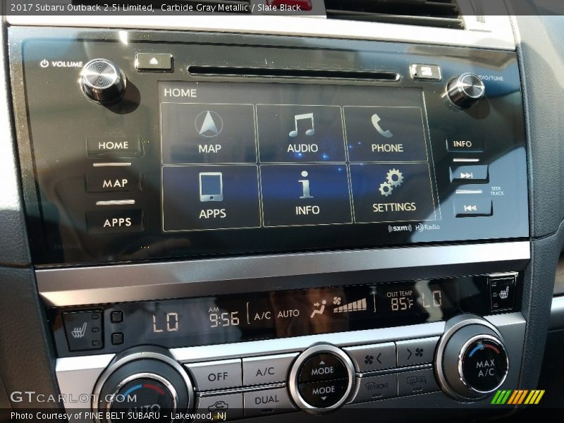 Carbide Gray Metallic / Slate Black 2017 Subaru Outback 2.5i Limited