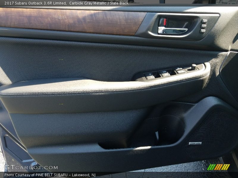 Carbide Gray Metallic / Slate Black 2017 Subaru Outback 3.6R Limited