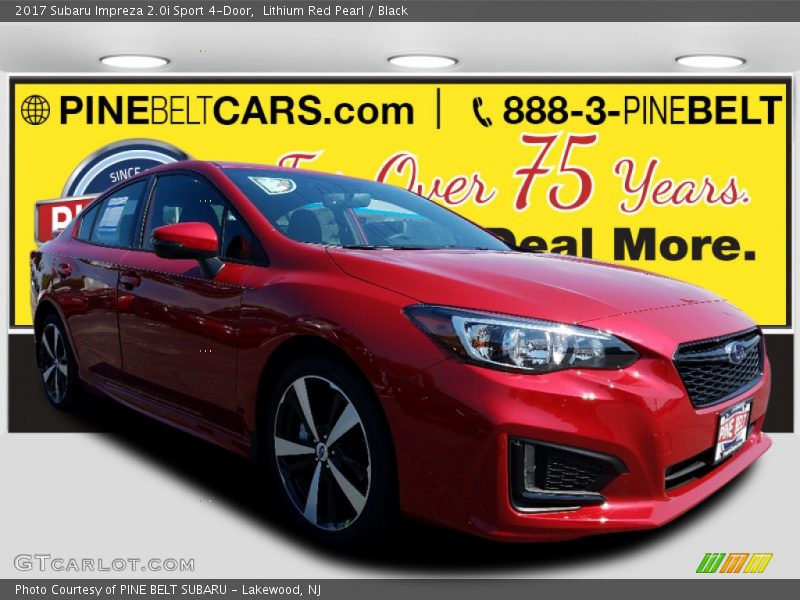 Lithium Red Pearl / Black 2017 Subaru Impreza 2.0i Sport 4-Door