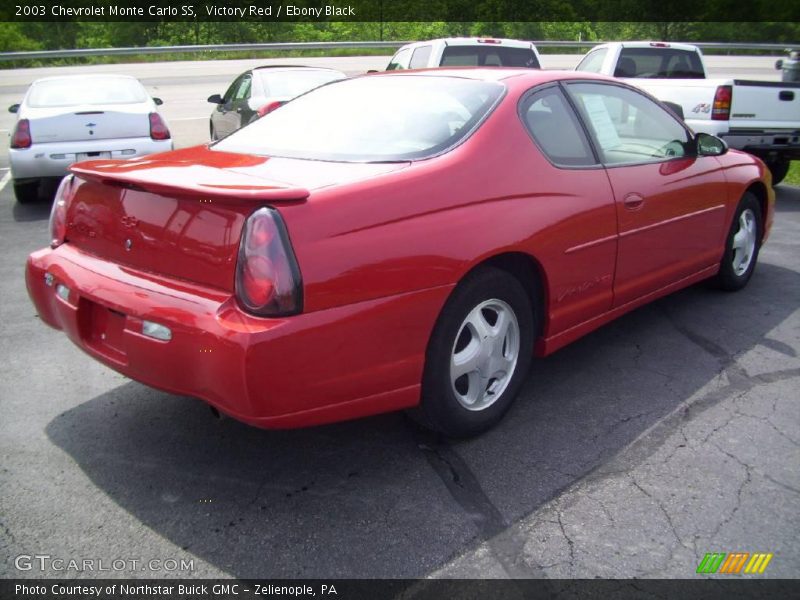 Victory Red / Ebony Black 2003 Chevrolet Monte Carlo SS