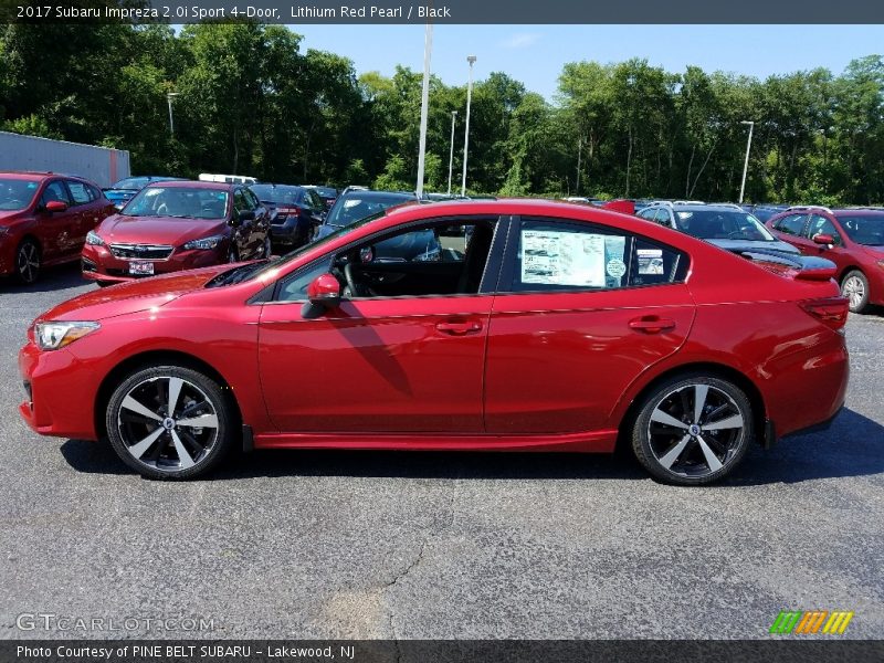 Lithium Red Pearl / Black 2017 Subaru Impreza 2.0i Sport 4-Door