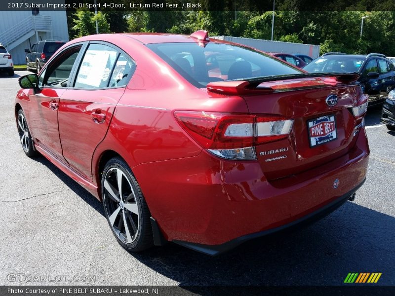 Lithium Red Pearl / Black 2017 Subaru Impreza 2.0i Sport 4-Door