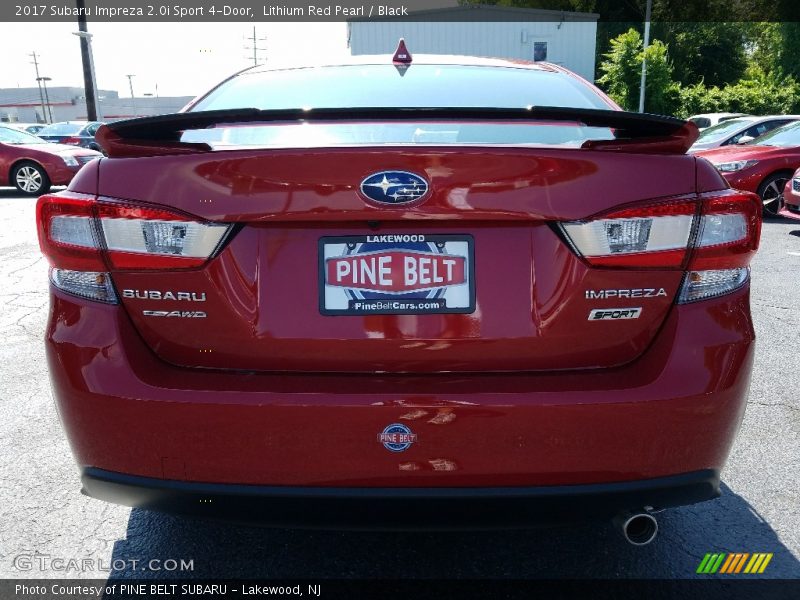 Lithium Red Pearl / Black 2017 Subaru Impreza 2.0i Sport 4-Door