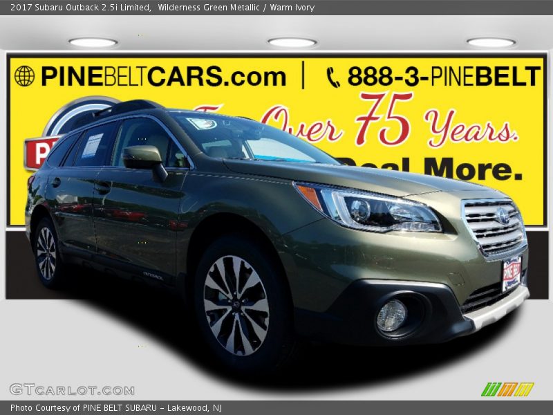 Wilderness Green Metallic / Warm Ivory 2017 Subaru Outback 2.5i Limited