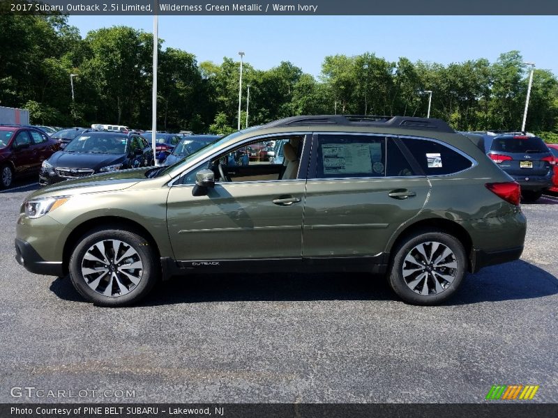 Wilderness Green Metallic / Warm Ivory 2017 Subaru Outback 2.5i Limited