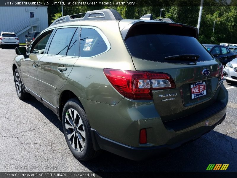 Wilderness Green Metallic / Warm Ivory 2017 Subaru Outback 2.5i Limited