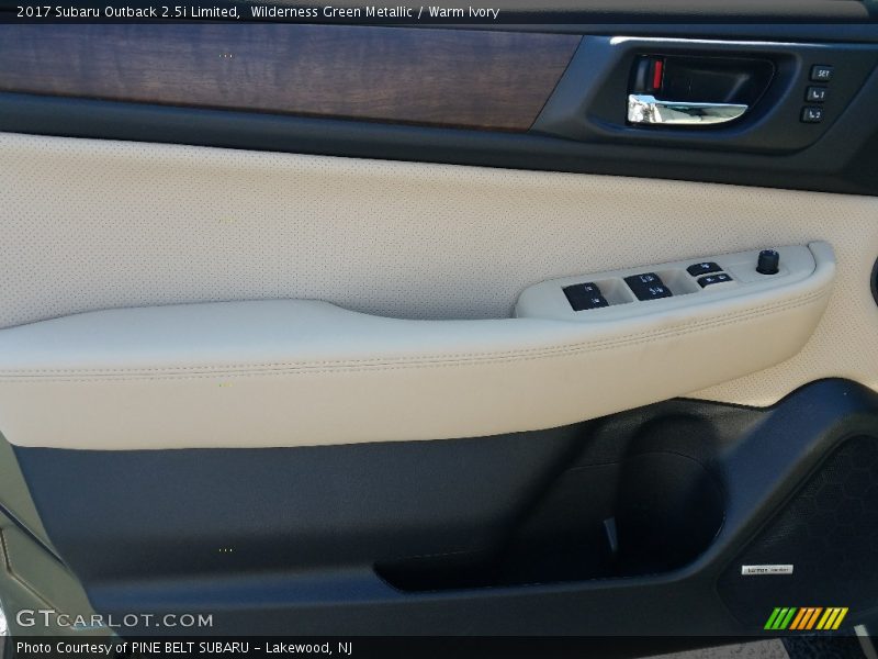 Wilderness Green Metallic / Warm Ivory 2017 Subaru Outback 2.5i Limited