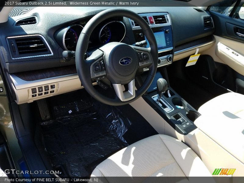 Wilderness Green Metallic / Warm Ivory 2017 Subaru Outback 2.5i Limited