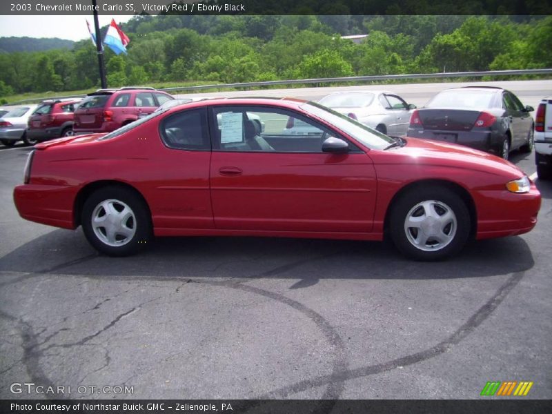 Victory Red / Ebony Black 2003 Chevrolet Monte Carlo SS