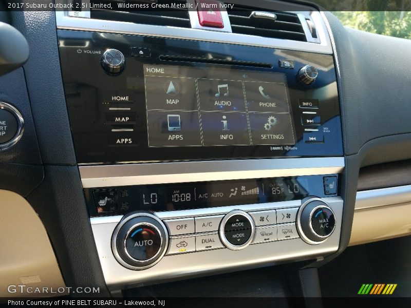 Wilderness Green Metallic / Warm Ivory 2017 Subaru Outback 2.5i Limited