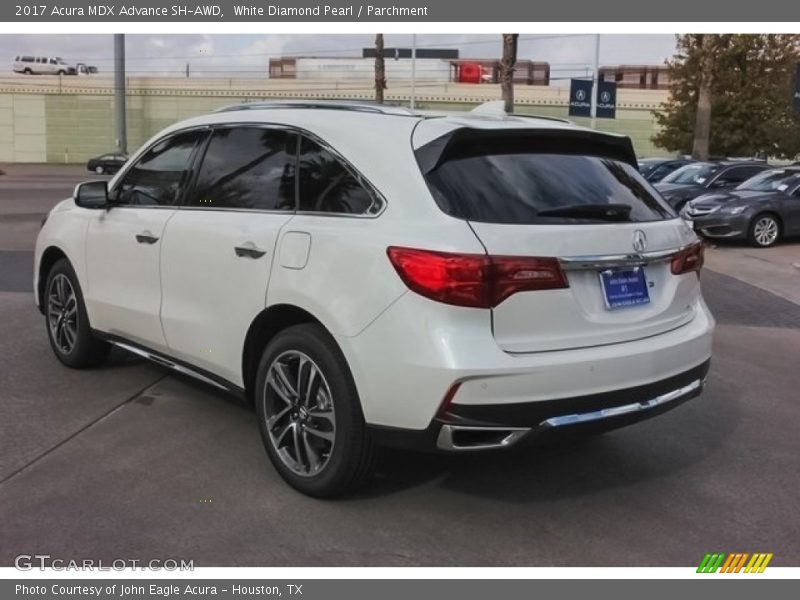 White Diamond Pearl / Parchment 2017 Acura MDX Advance SH-AWD