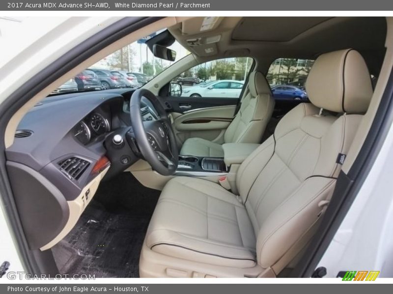 White Diamond Pearl / Parchment 2017 Acura MDX Advance SH-AWD