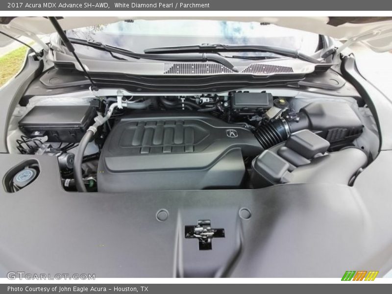White Diamond Pearl / Parchment 2017 Acura MDX Advance SH-AWD