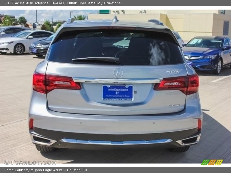 Lunar Silver Metallic / Graystone 2017 Acura MDX Advance SH-AWD