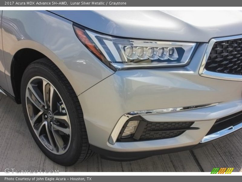 Lunar Silver Metallic / Graystone 2017 Acura MDX Advance SH-AWD
