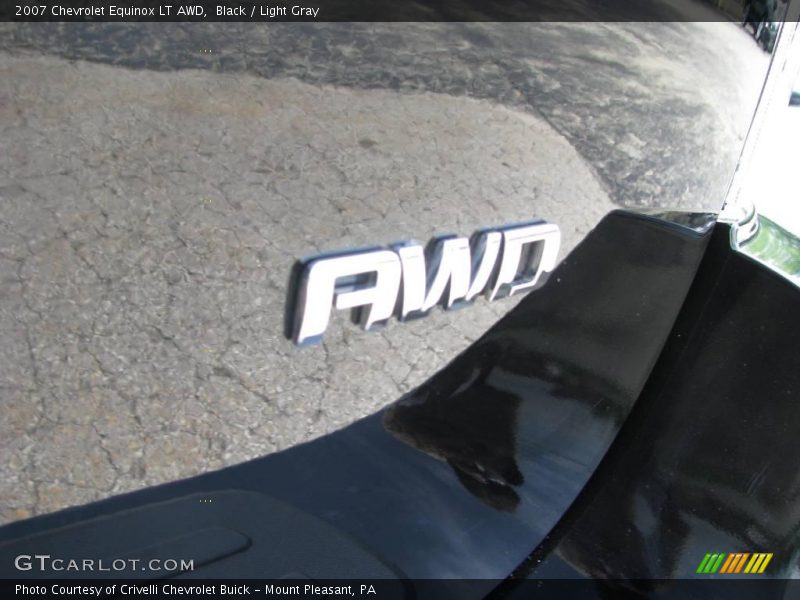 Black / Light Gray 2007 Chevrolet Equinox LT AWD
