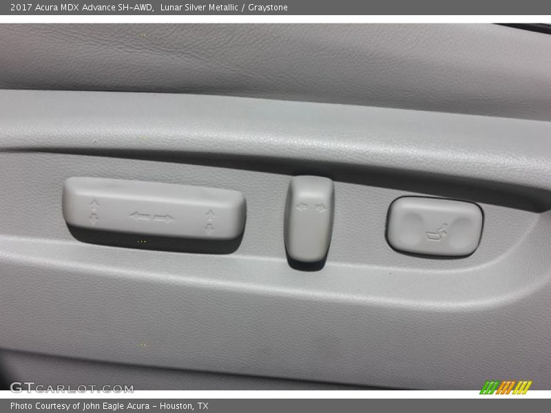 Lunar Silver Metallic / Graystone 2017 Acura MDX Advance SH-AWD