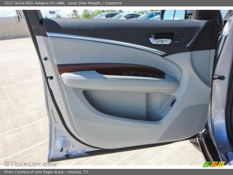 Lunar Silver Metallic / Graystone 2017 Acura MDX Advance SH-AWD