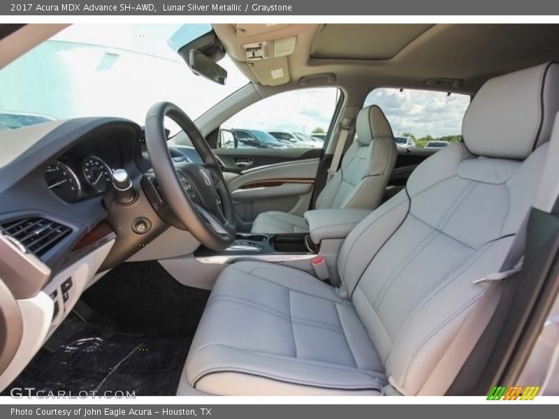 Lunar Silver Metallic / Graystone 2017 Acura MDX Advance SH-AWD