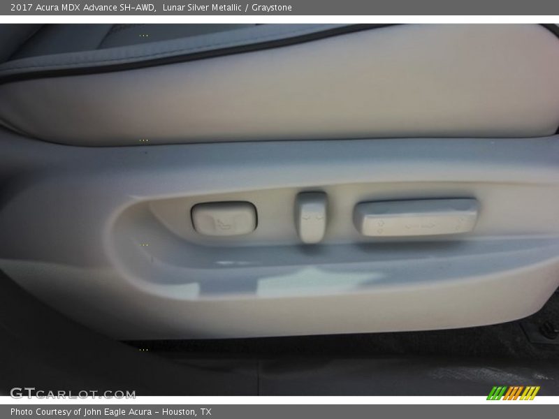 Lunar Silver Metallic / Graystone 2017 Acura MDX Advance SH-AWD