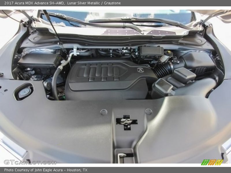 Lunar Silver Metallic / Graystone 2017 Acura MDX Advance SH-AWD