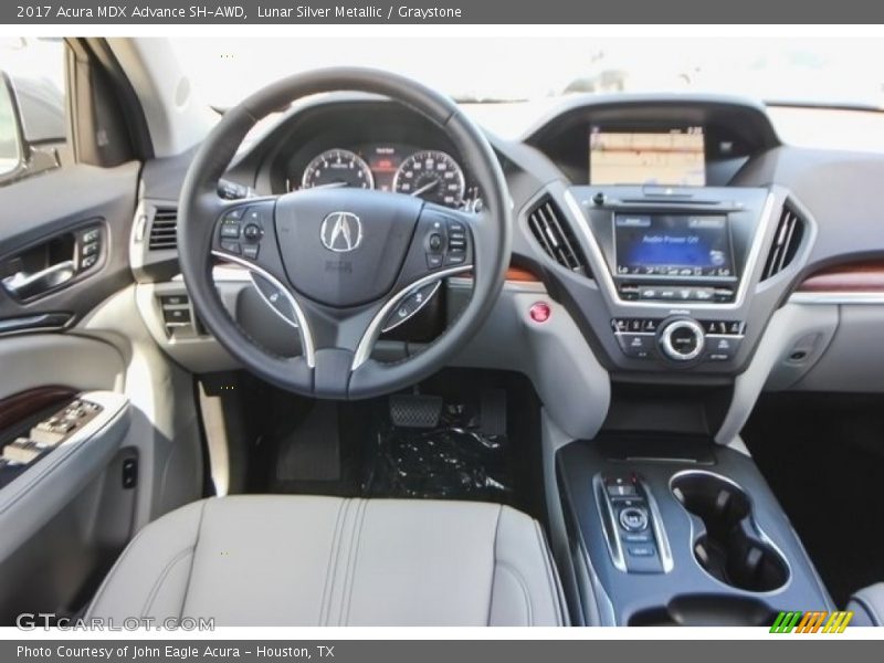 Lunar Silver Metallic / Graystone 2017 Acura MDX Advance SH-AWD